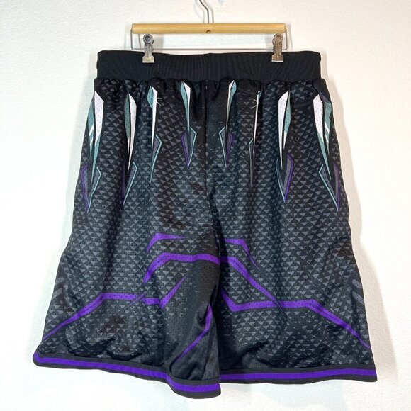 Basketball Shorts Savs Black Purple Athletic Streetwear 3XL - Picture 2 of 5
